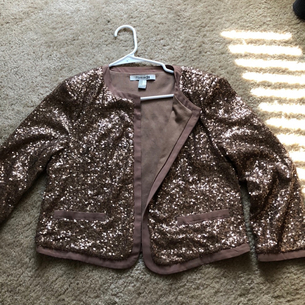 Sequin Quarter Length Blazer